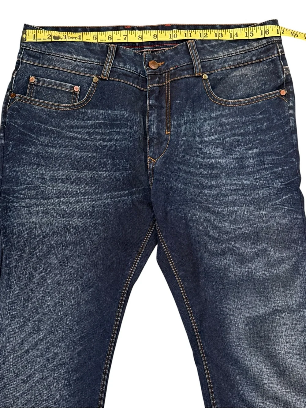 MAC iPants Modern Fit Jeans 33x34 Fit 33x31 Dark Wash Stretch Straight Leg Denim